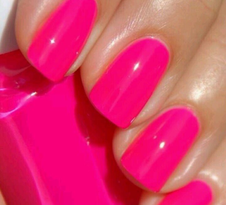 Neon Pink Nails ideas