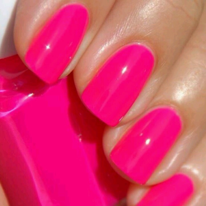 Neon Pink Nails ideas